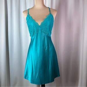 Victorias Secret Baby Doll Lingerie Dress Sz XL Open Back Tie Closure Pin Up